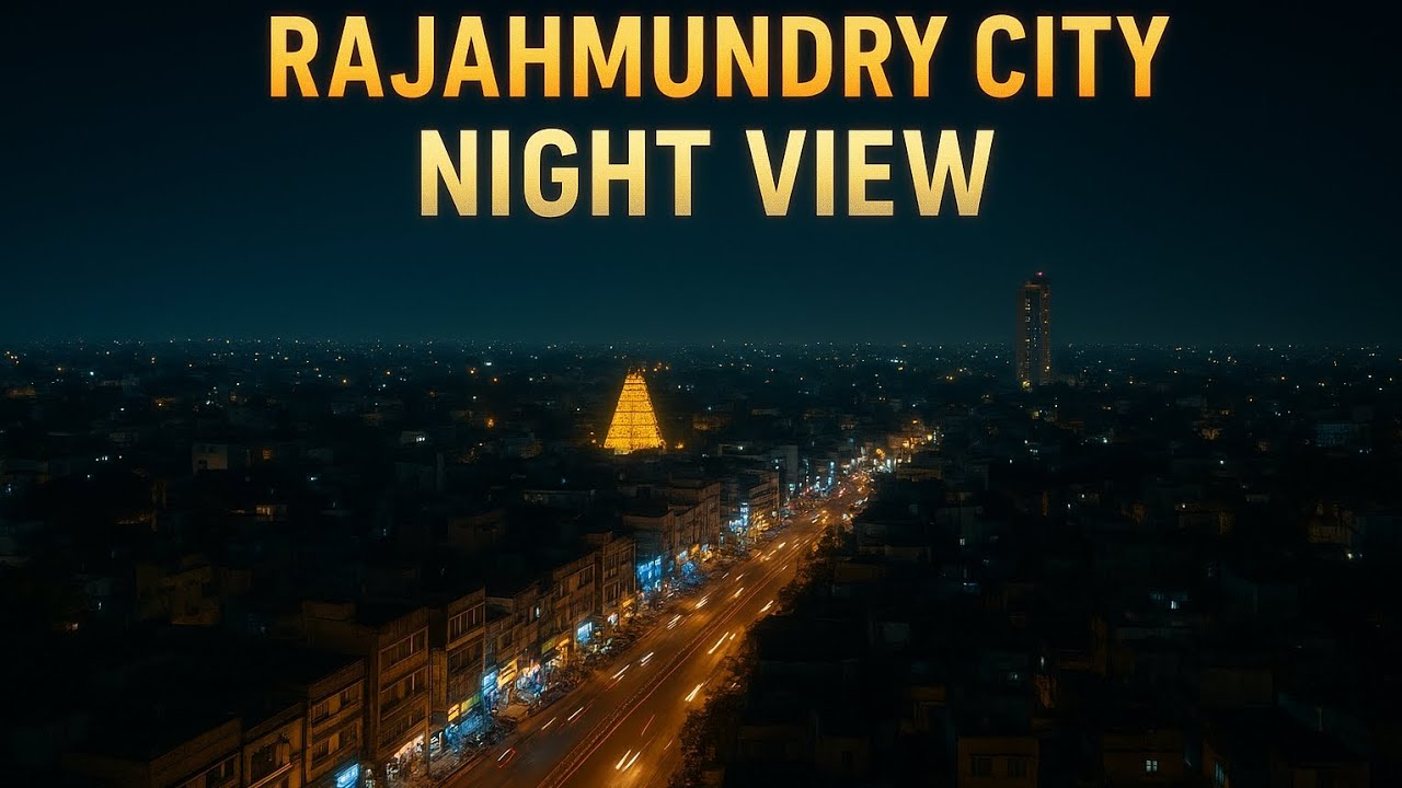 🌆✨ Rajahmundry City Night Beauty ✨🌆// రాజమండ్రి 