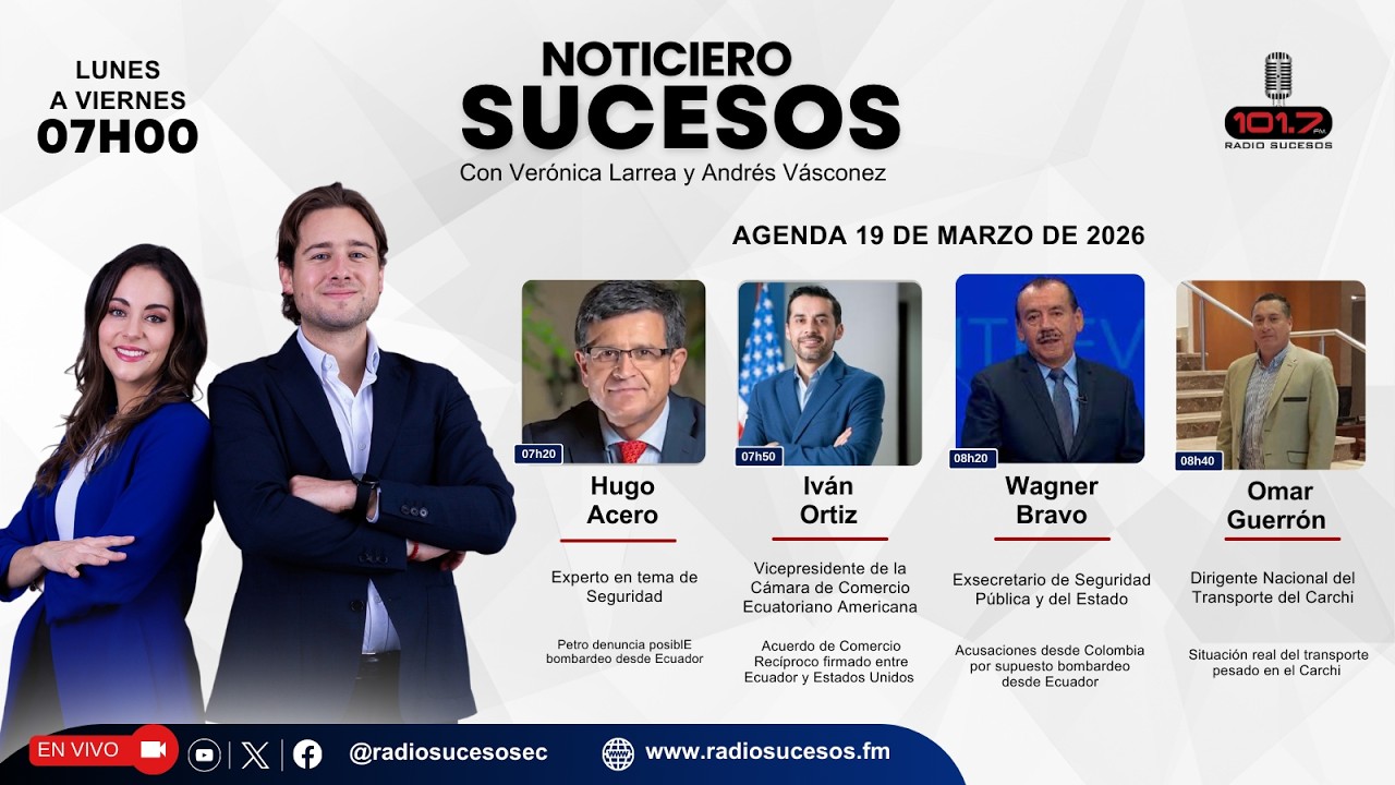 ​​​​​Noticiero Sucesos - 19 de marzo de 2026