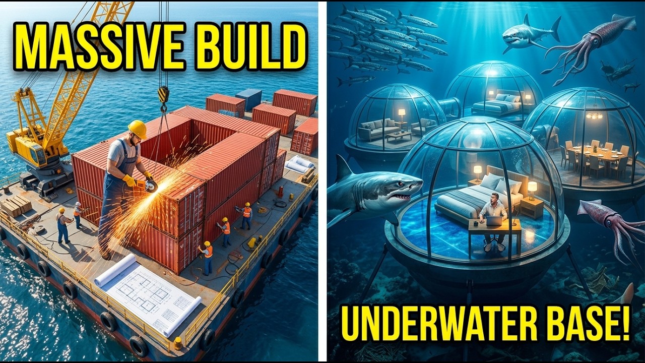 I Built a Secret Glass Bunker UNDER the Ocean! 🌊