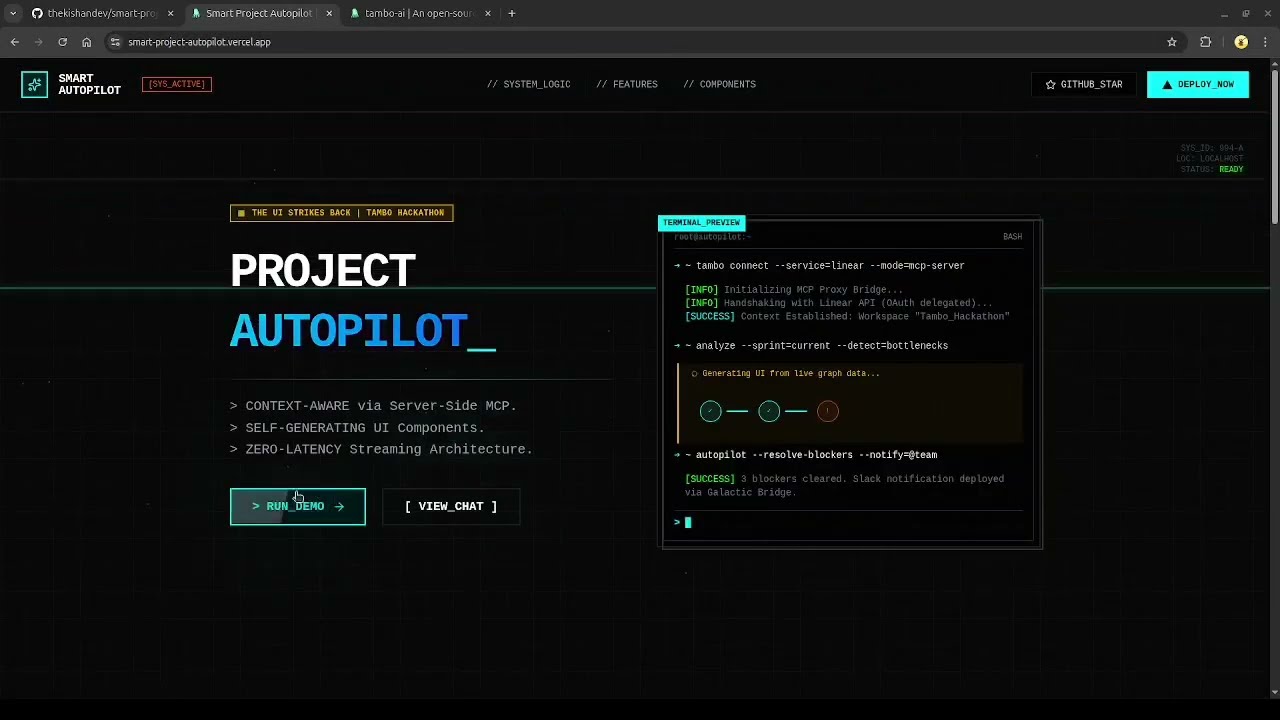 Smart Project Autopilot: The Future of AI-Driven Project Management || The UI Strikes Back Hackathon