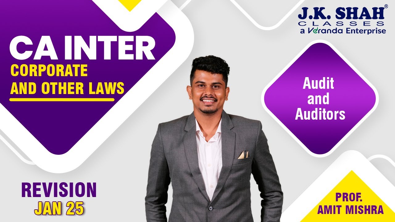 CA Inter Revision | Corporate And Other Laws | Audit and Auditors |  Hindi + English
