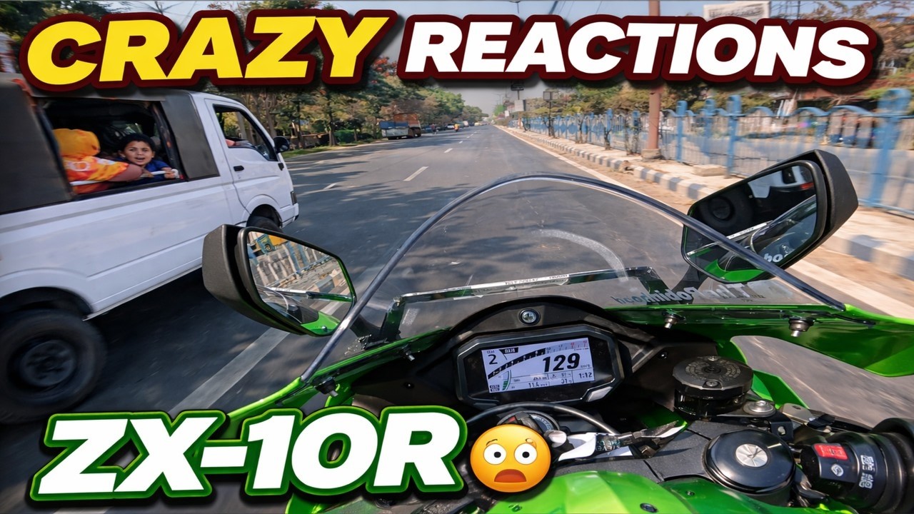 ZX-10R Public Reactions 🔥 People Went Crazy Seeing This Beast!