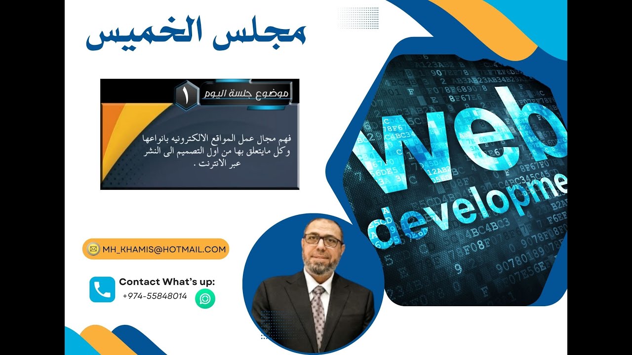 سلسلة ( مجلس الخميس) - عمل مواقع الويب على الانترنت - بقية الجزء الاول_2| Front-EndWeb Developer