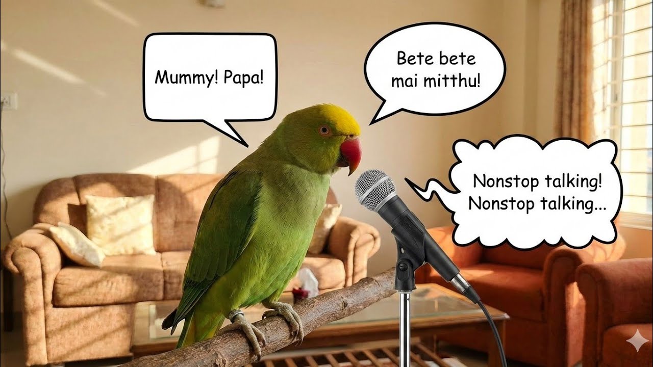 मिट्ठू मिट्ठू बेटे टॉकिंग वीडियो//मिट्ठू तोता का वीडियो