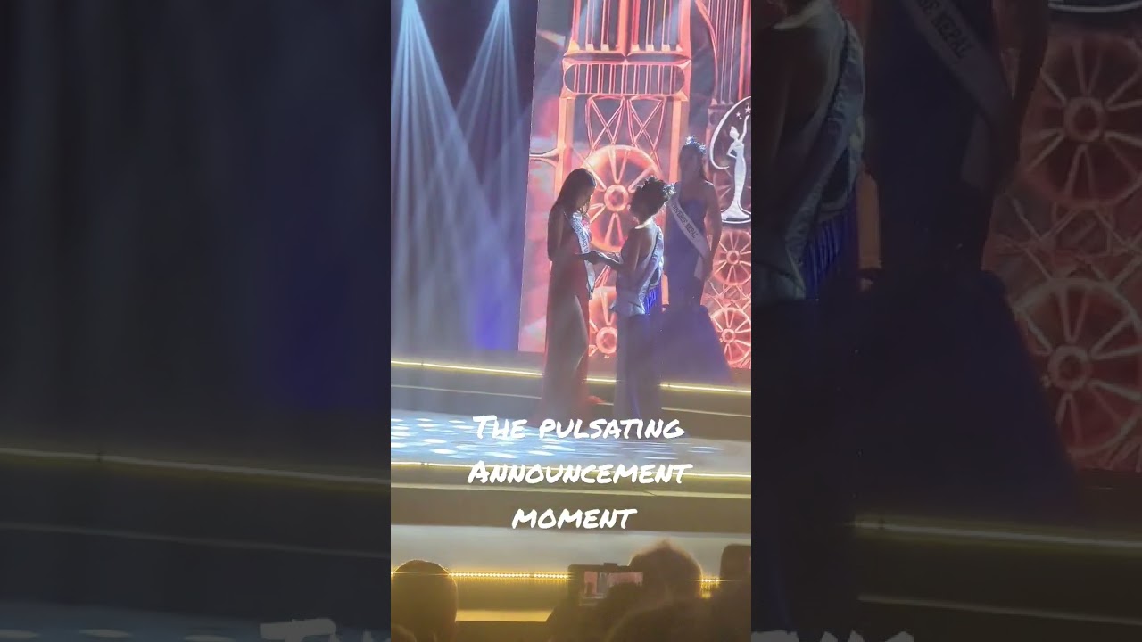 The winner announcement of Oriflame Miss Universe Nepal 2022 moment