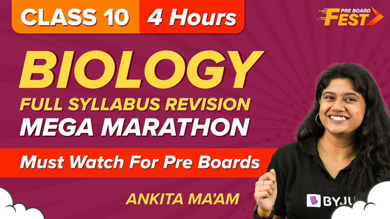 Complete CBSE Class 10 Science (Biology) Mega Revision Marathon | CBSE Class 10 Board Exams 2023