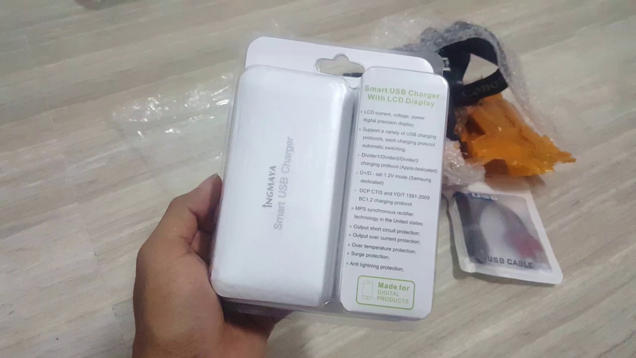 รีวิวเครื่องชาร์ต INGMAYA Smart USB Charger 8 ports with LCD display