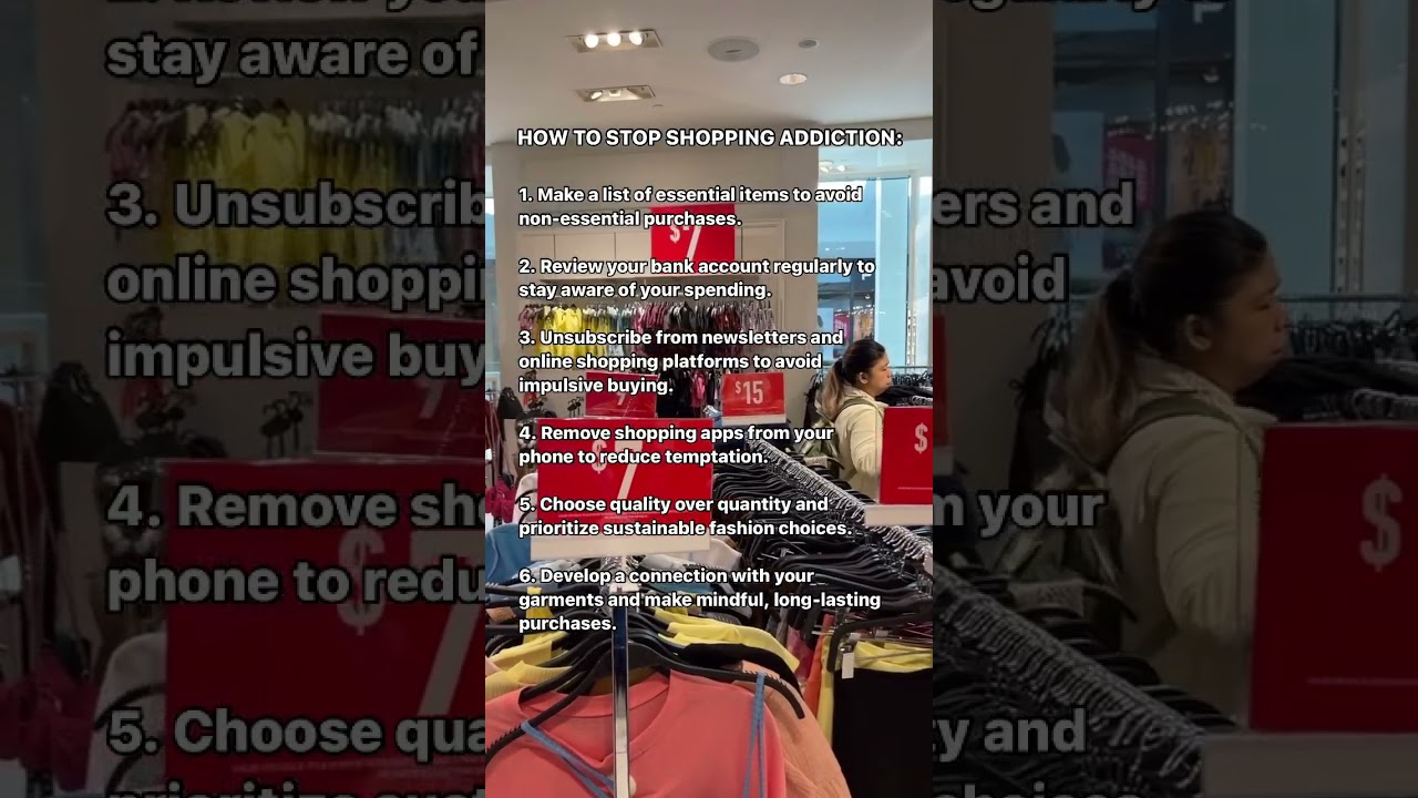 How to stop shopping addiction