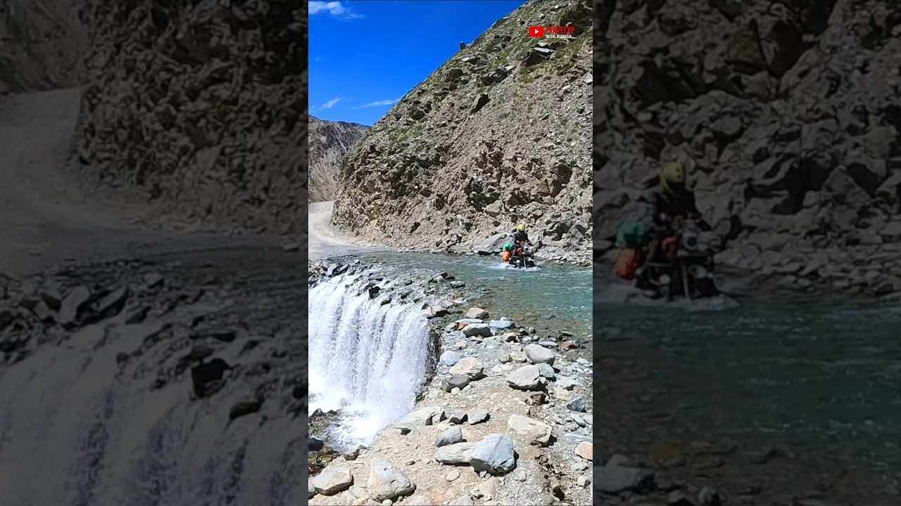 Chandrataal lake Dangerous water crossing Spiti valley | #chandratal #spitivalley #spititomanali