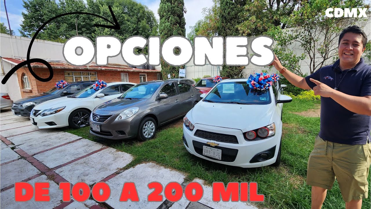  Opciones de Vehículos de $100mil hasta $200mil.  Mejor comprar a ¿Crédito o Contado?Tlalpan