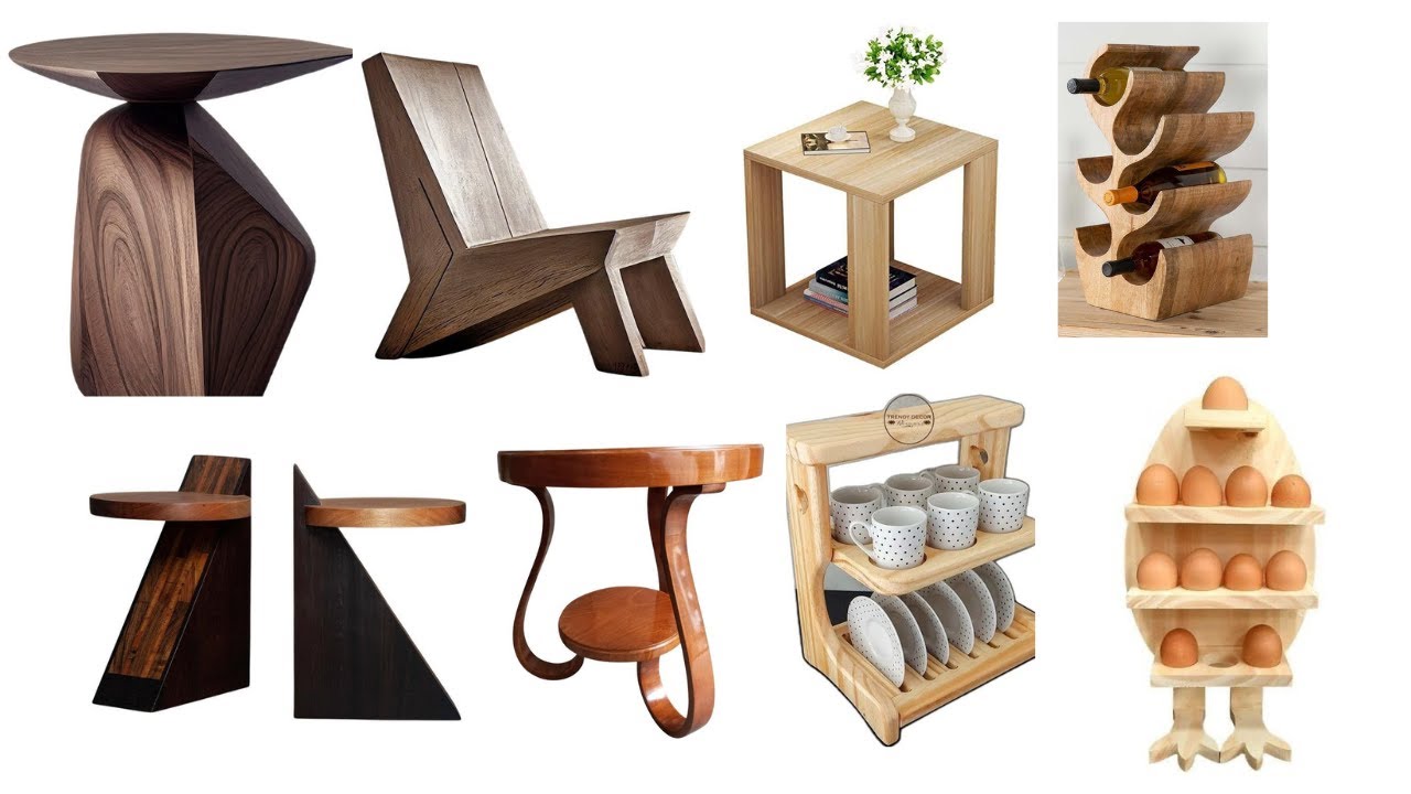 Inspiring Wooden Creations: Unique Designs for Every Purpose.#furniture #wood #woodenfurniture