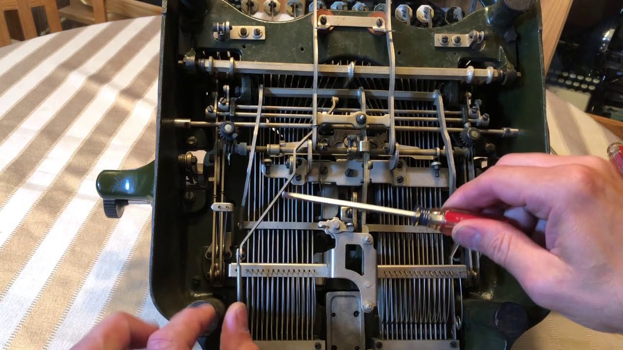 Adjusting the Tabulator on an Oliver Typewriter