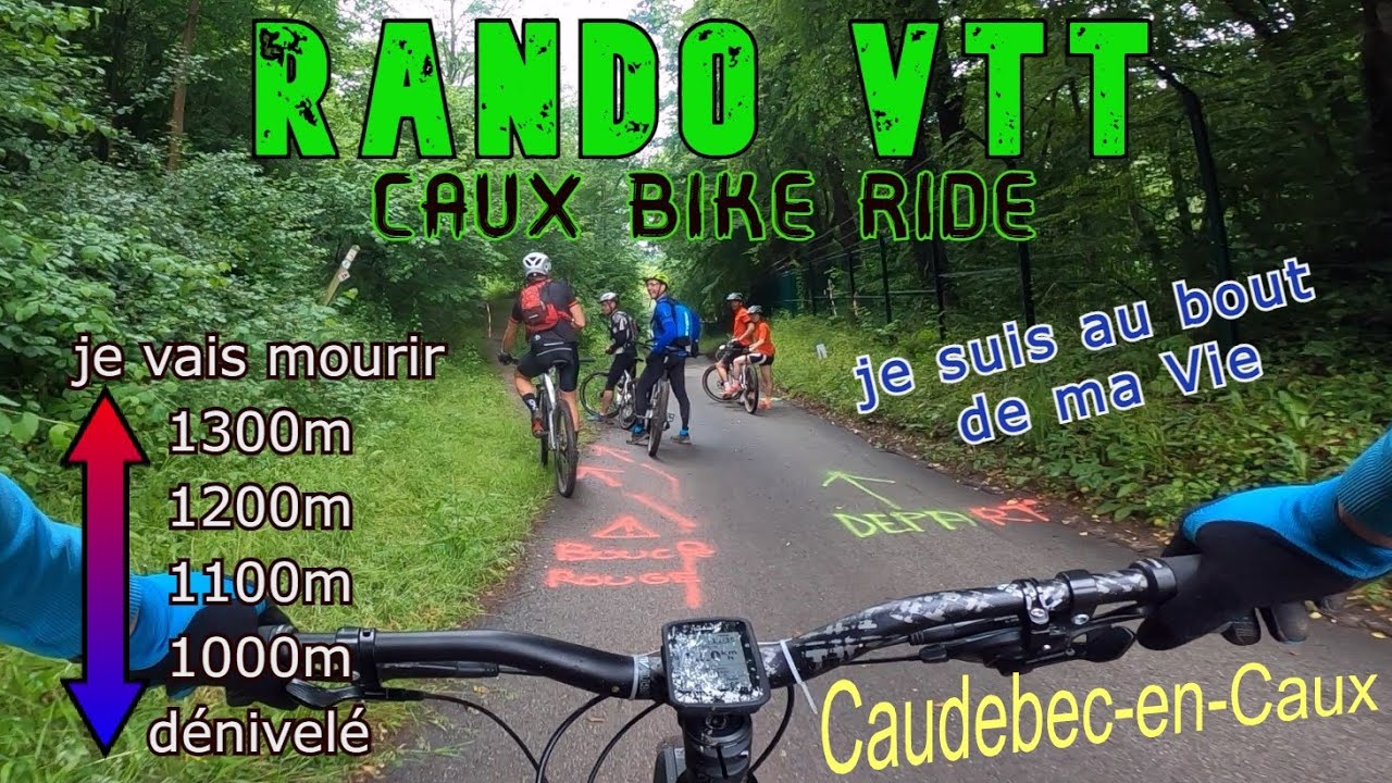 RANDO VTT " Caux Bike Ride " BOUCLES rouge et jaune - Caudebec-en-Caux / Normandie