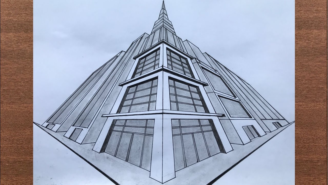 How to Draw a Town in 3-Point Perspective