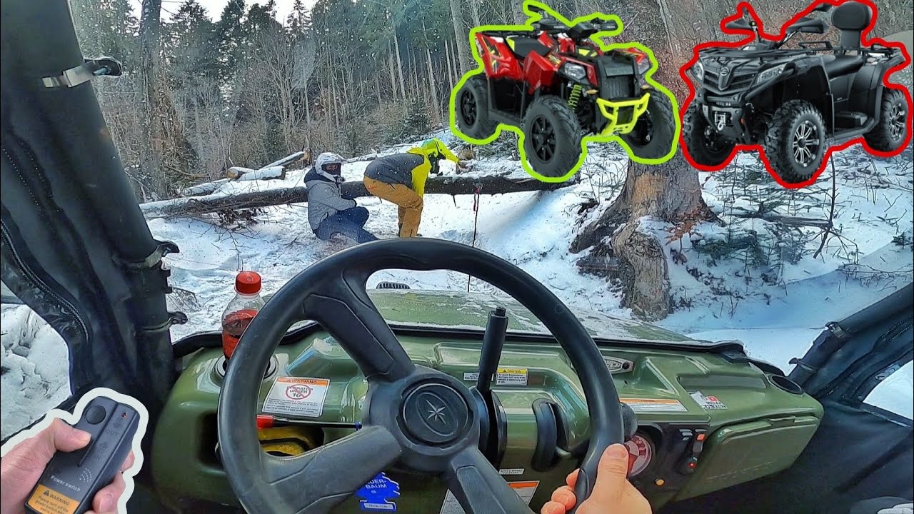 DUAL VLOG ATV-UTV *copac cazut,am lovit direcția* 🪵🪓