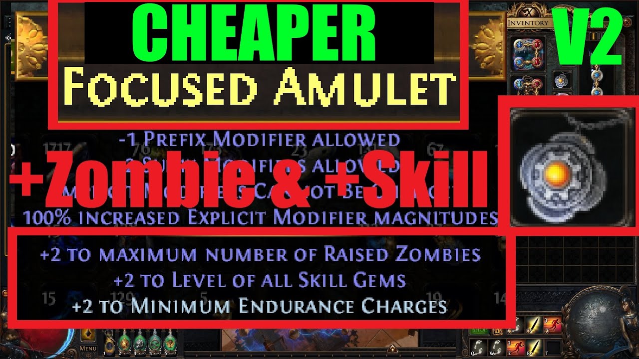 [PoE 3.27] Дешевый амулет, ориентированный на зомби и навыки (без влияния) в лиге Хранителей - 1355