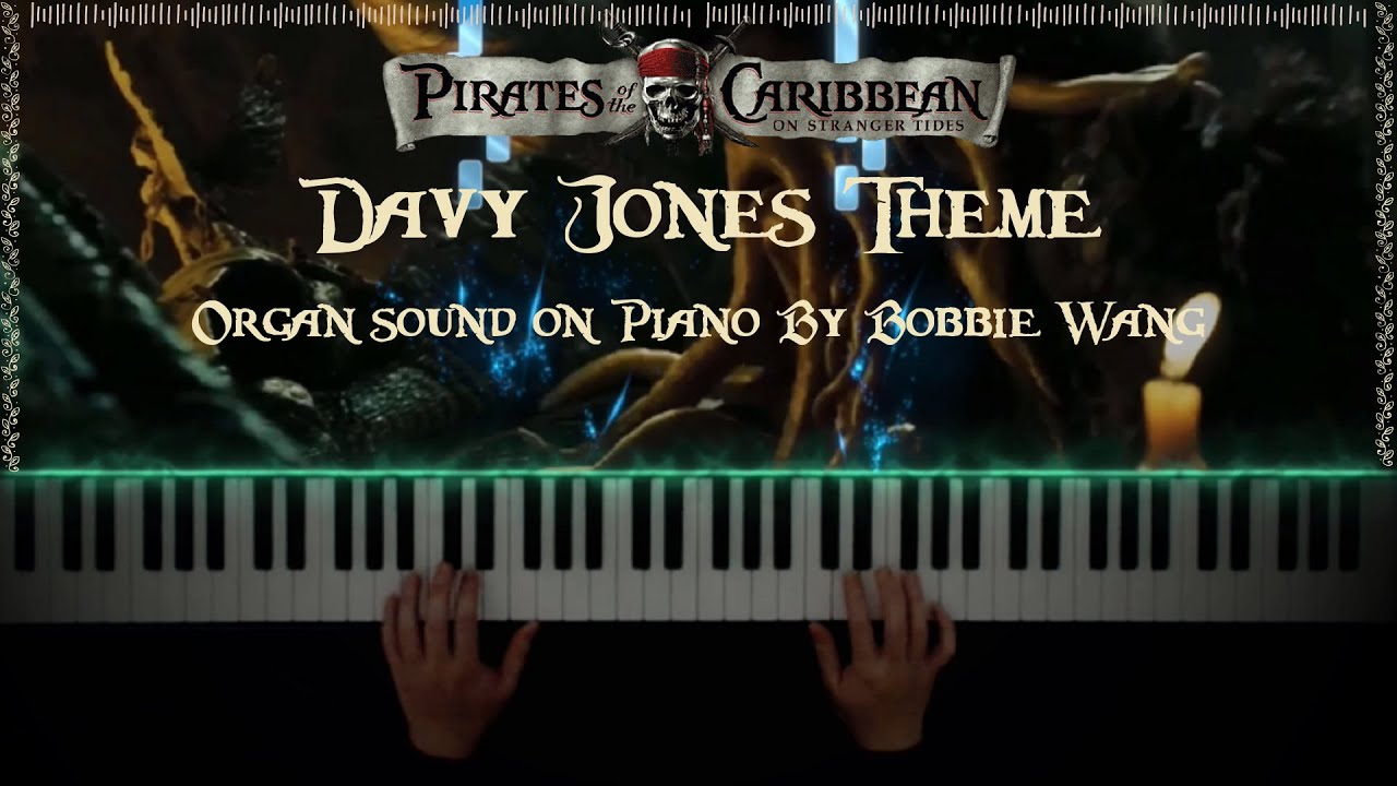 Davy Jones Theme | Organ Sound on Piano - Pirates of the Caribbean - Synthesia Piano Cover/ Tutorial