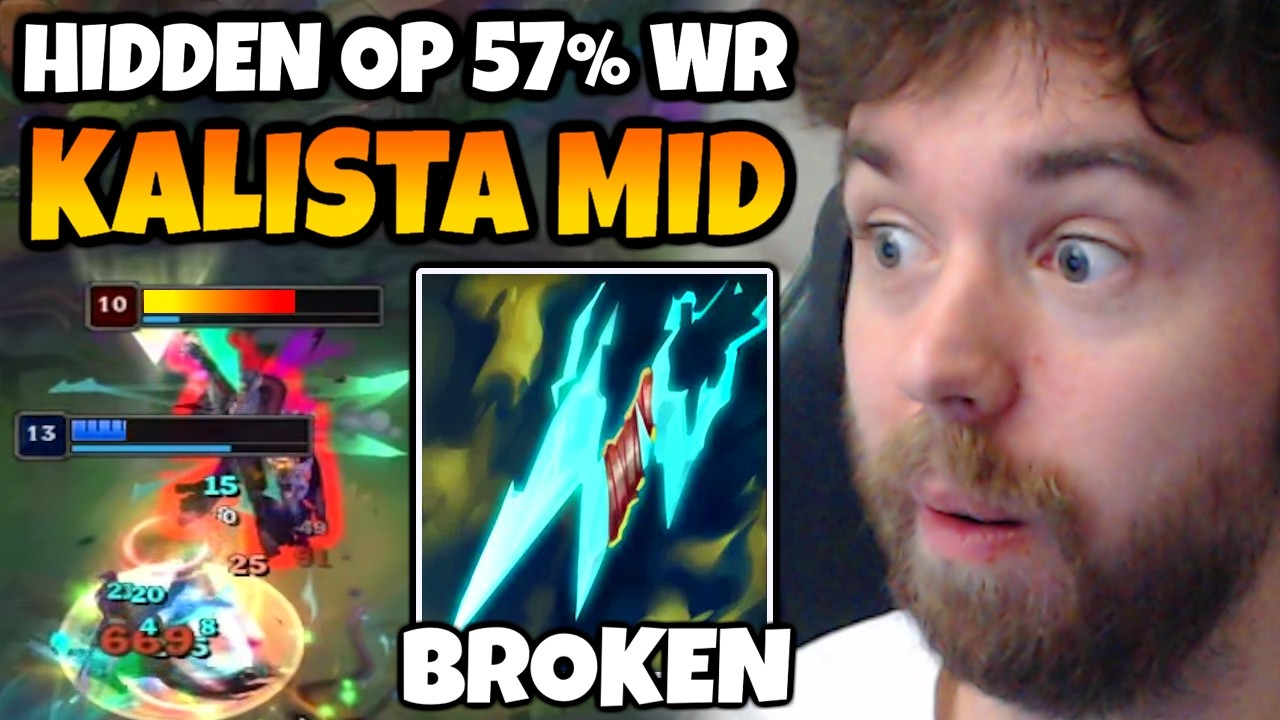 KALISTA MID is one of the BEST WINRATES right now. She is SO STRONG with NEW SHIV