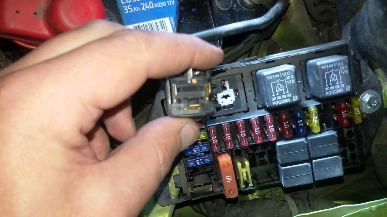 Проверка работы вентилятора охлаждения радиатора Daewoo Matiz