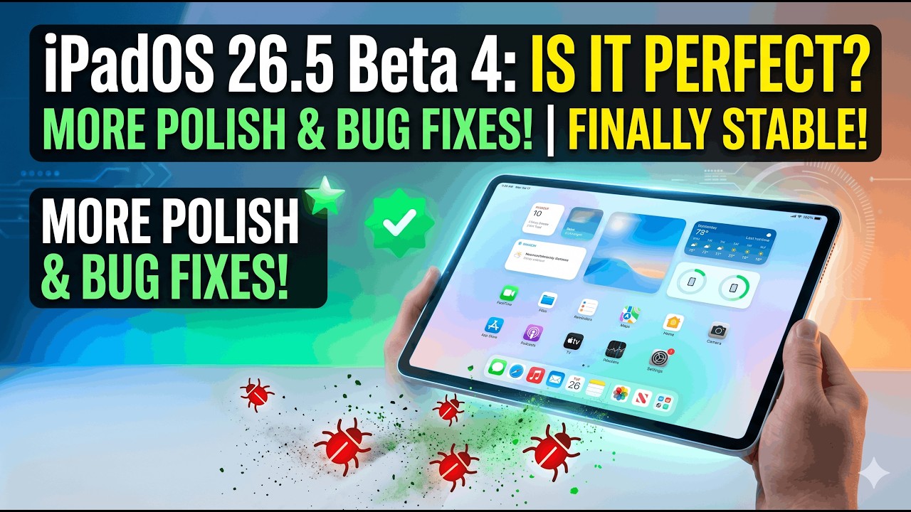 Вышла бета-версия iPadOS 26.5 Beta 4 &ndash; исправления и изменения!
