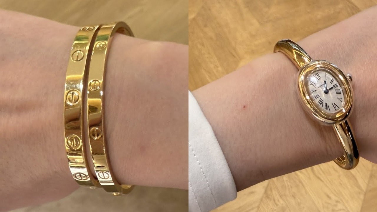 New Cartier Medium bracelet & Baignoire watch review