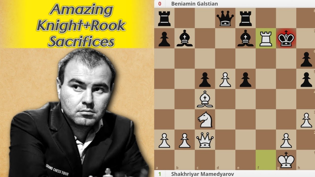 Beautiful game from Mamedyarov, sacrifice of knight and rook.. #chess #chesscafe #fide 
