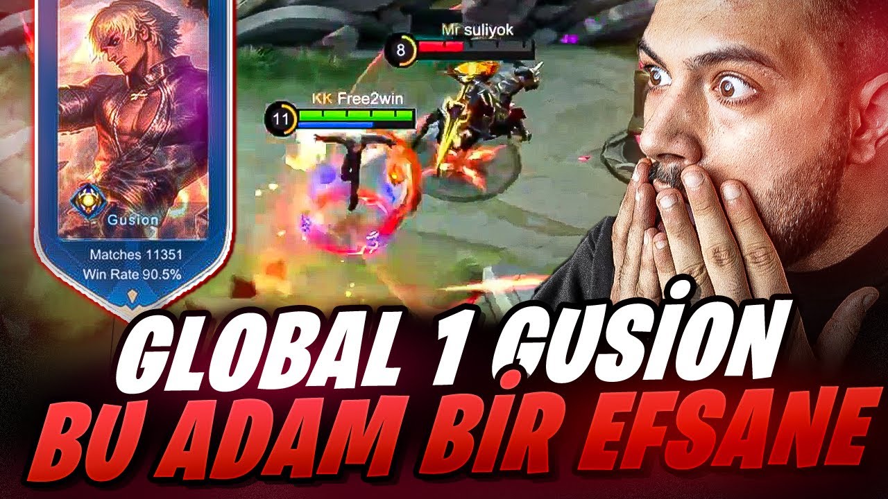 GLOBAL 1 GUSİON İLE BİR MAÇ! BU ADAM EN İYİSİ | Mobile Legends