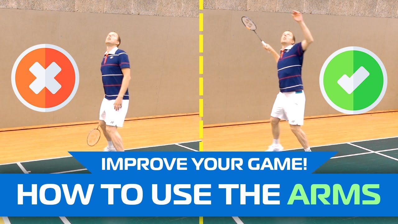 How to use the arms in badminton - 5 shots biomechanics
