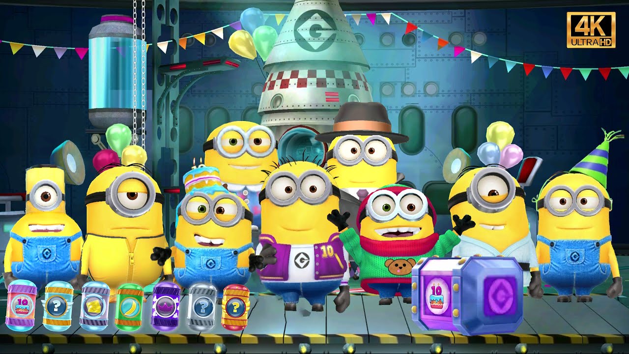 Despicable Me: Minion Rush Special Mission 10th Anniversary STAGE 3 Reward Part 8 - PC4K 60FPS