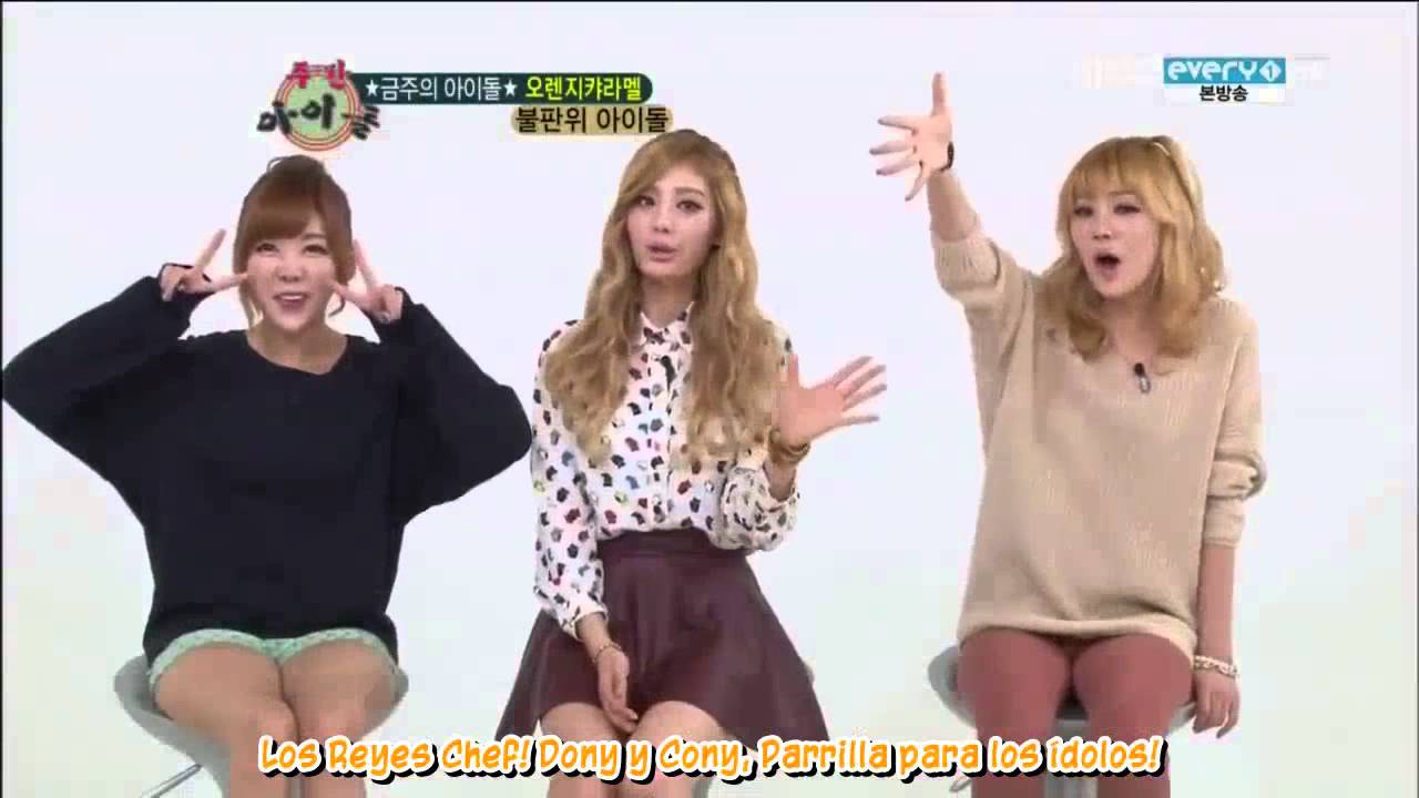 121031 - Weekly Idol Orange Caramel Cute Sub-Español Parte 1