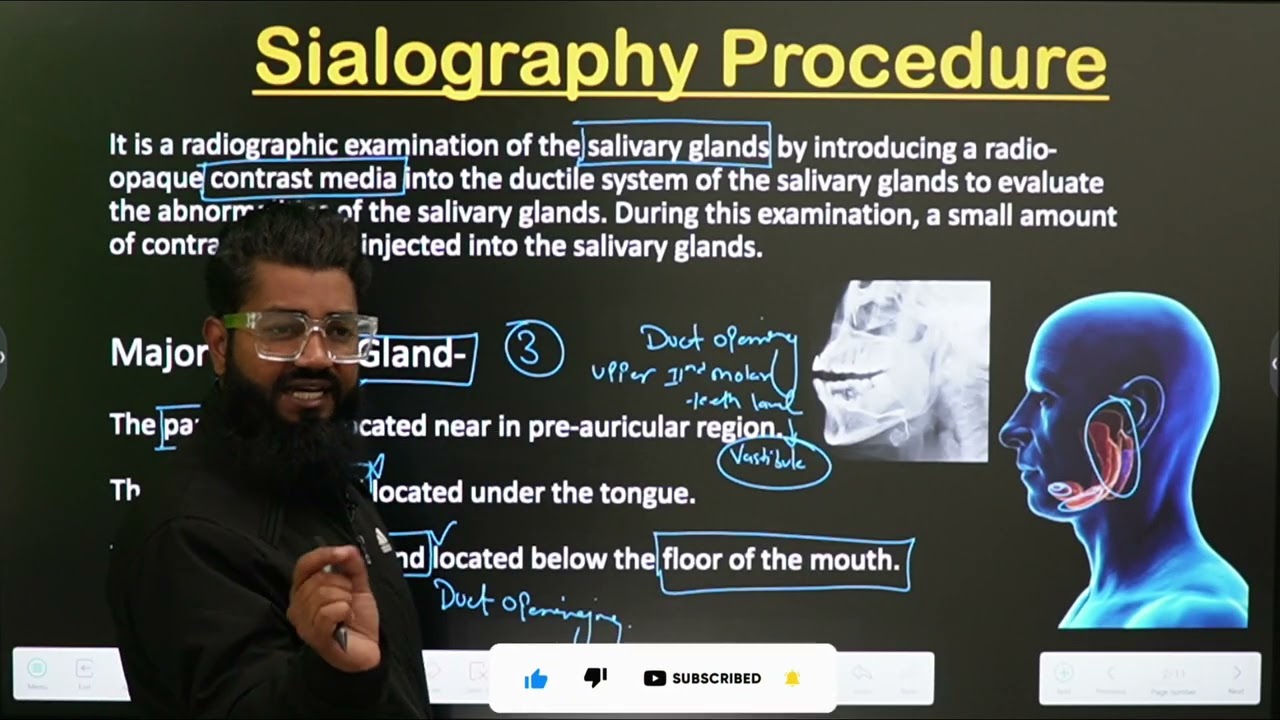 Sialography Procedure || Part-1 || In Hindi || Salivary Gland || Radiology Procedure ||