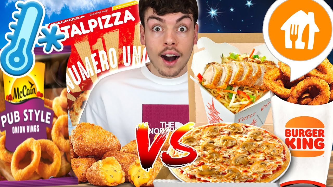Bestelltes-Essen VS Tiefkühl-Essen TESTEN für 24 Stunden (was schmeckt besser?🤔)