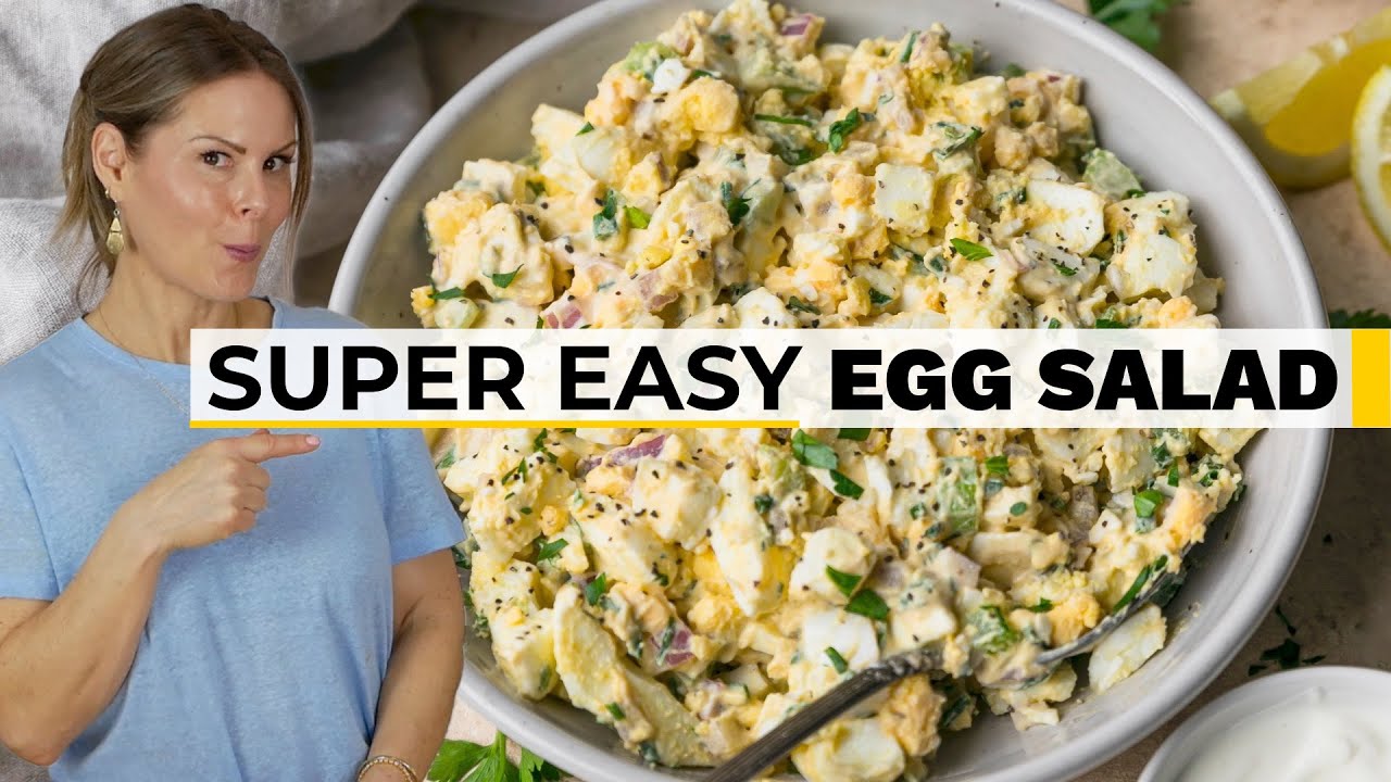 LIGHTENED UP EGG SALAD | healthy recipe with Greek Yogurt (No Mayo!)