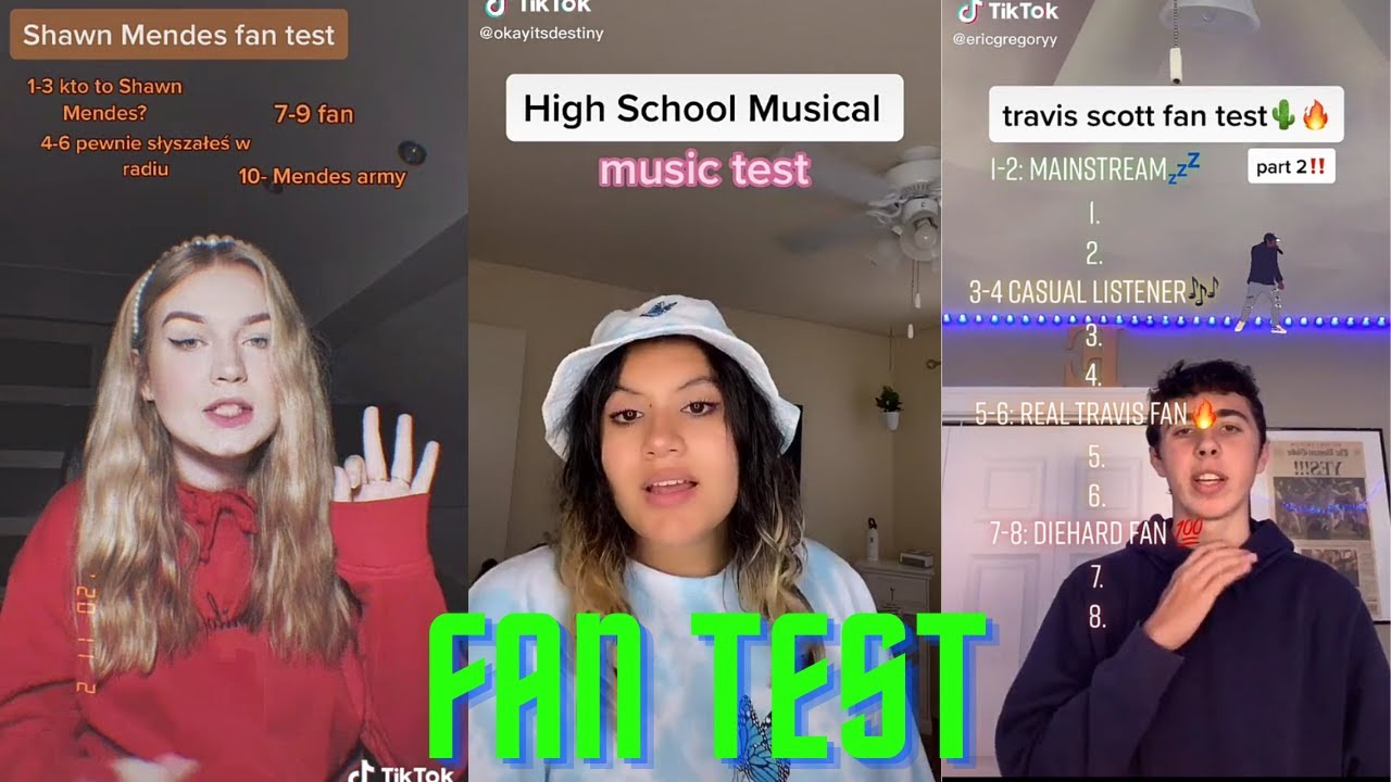 Artist Fan Test #4 TikTok Complilation 🎶