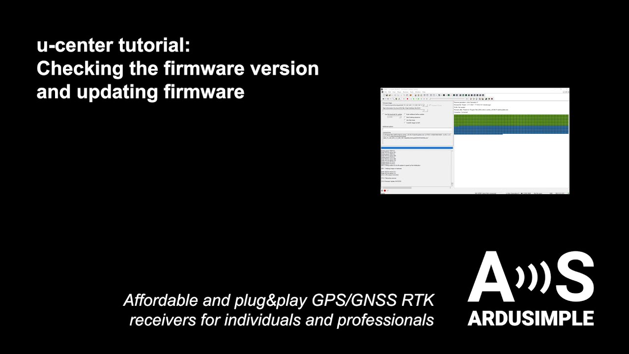u-center made simple: Updating firmware for GPS receiver