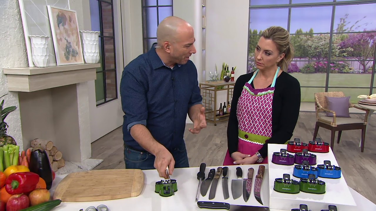 Sharp Shark Set of 2 Deluxe Knife & Scissor Sharpeners on QVC