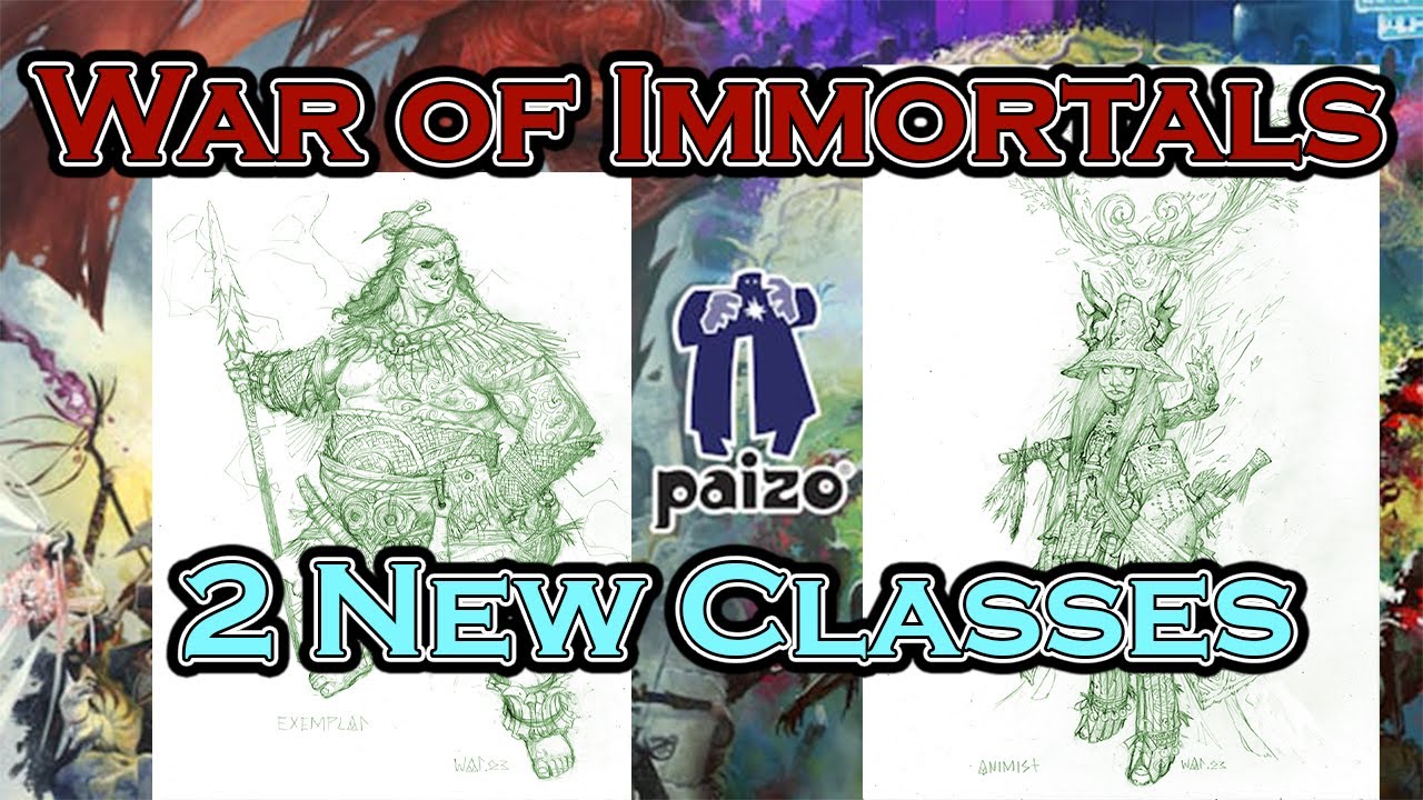 2 New Classes and the War of Immortals Coming to Pathfinder 2e