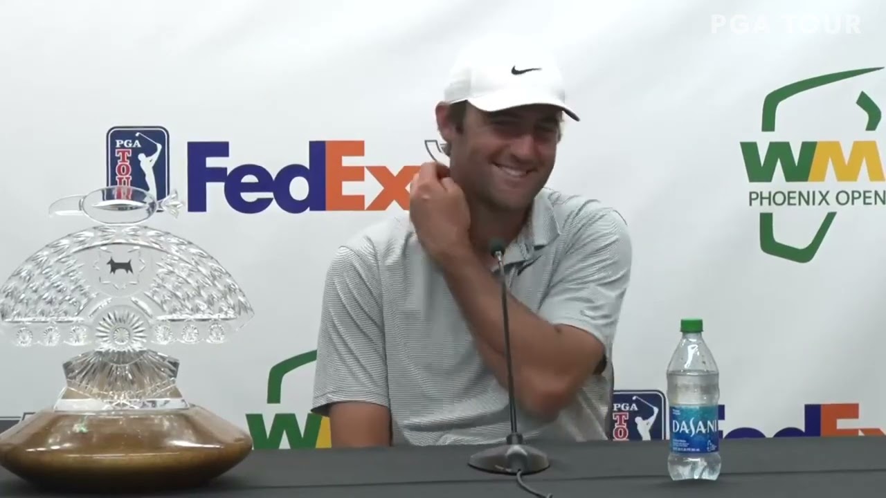 Пресс-конференция победителей турнира WTM Phoenix Open 2022 в воскресенье, PGA Tour. Скотти Шеффлер