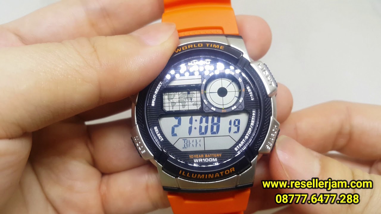 Cara Setting Jam Tangan Casio AE-1000W