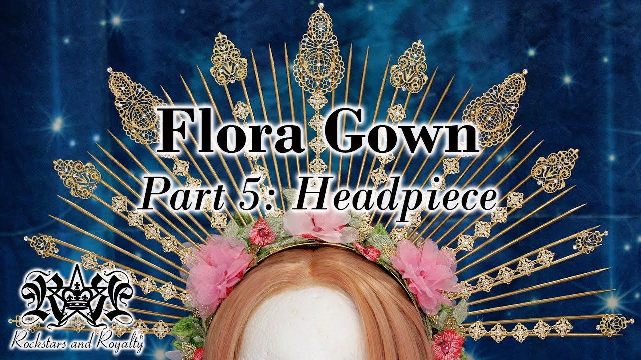 Учебник по изготовлению нимба с шипами и вертелом | Платье Flora Gown, часть 5
