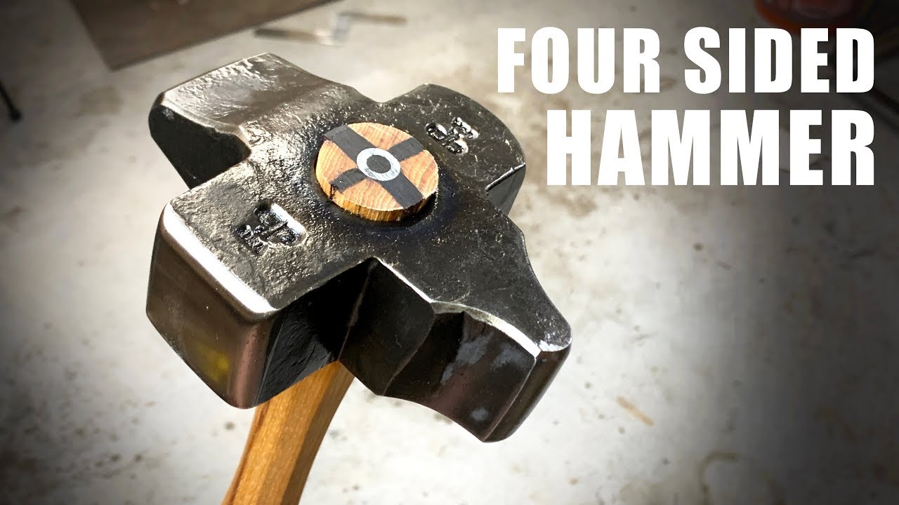 Making a Four Sided Hammer - Blacksmithing