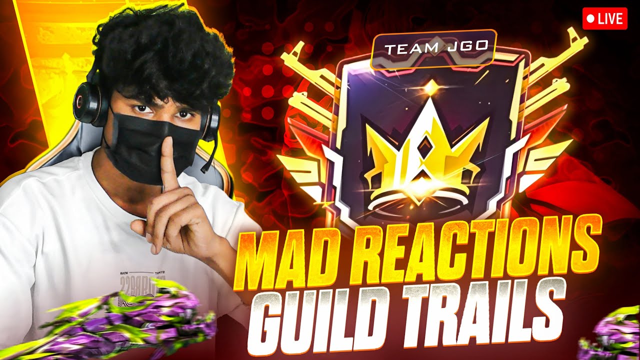 GUILD TRAILS & REACTIONS FACECAM LIVE #jeevagamingofficial
