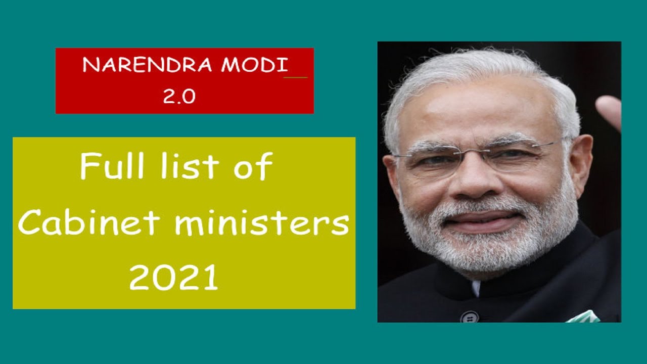 full list of cabinet ministers 2021 // Narendra Modi 2.0 Reshuffle