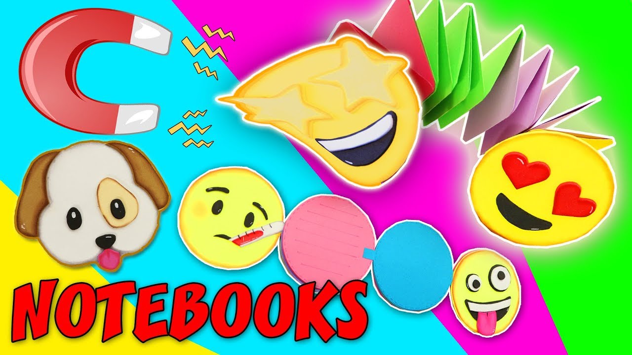 3 DIY MINI MAGNETIC NOTEBOOKS - EMOJIS - DIY BACK TO SCHOOL| aPasos Crafts DIY