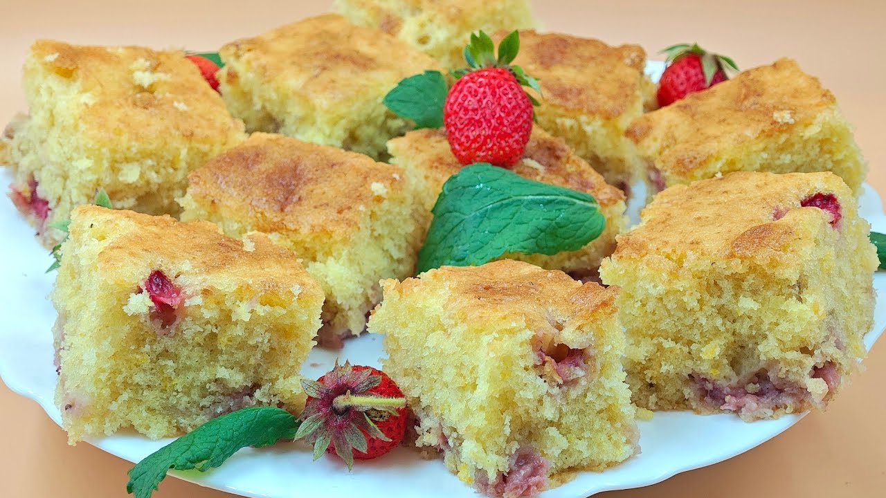 Torta Soffice alle Fragole 🍓 | Alta, Morbida e Super Facile (Ricetta che Riesce Sempre)