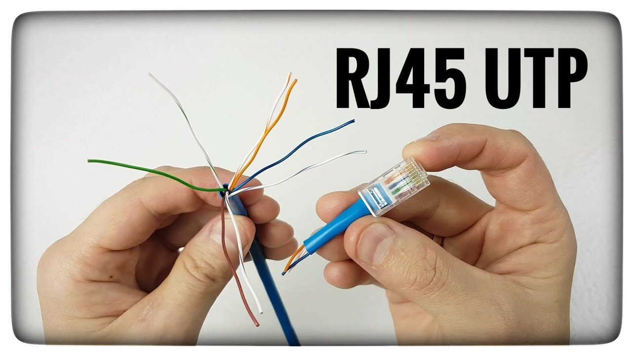 Как подключить вилку RJ45 к витой паре UTP Зажим сетевого кабеля - ознакомьтесь с описанием