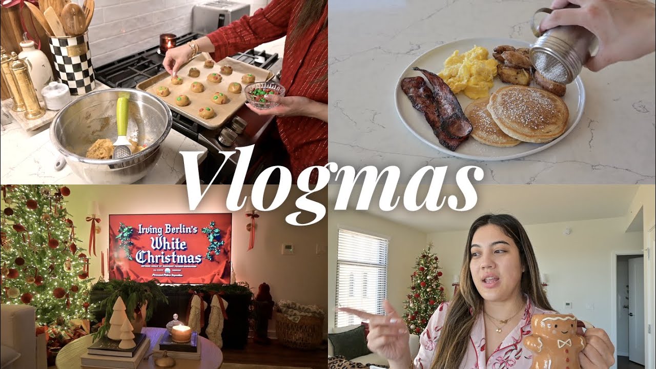 merry christmas eve! wrapping gifts, baking cookies, prepping for the holidays | VLOGMAS 2025
