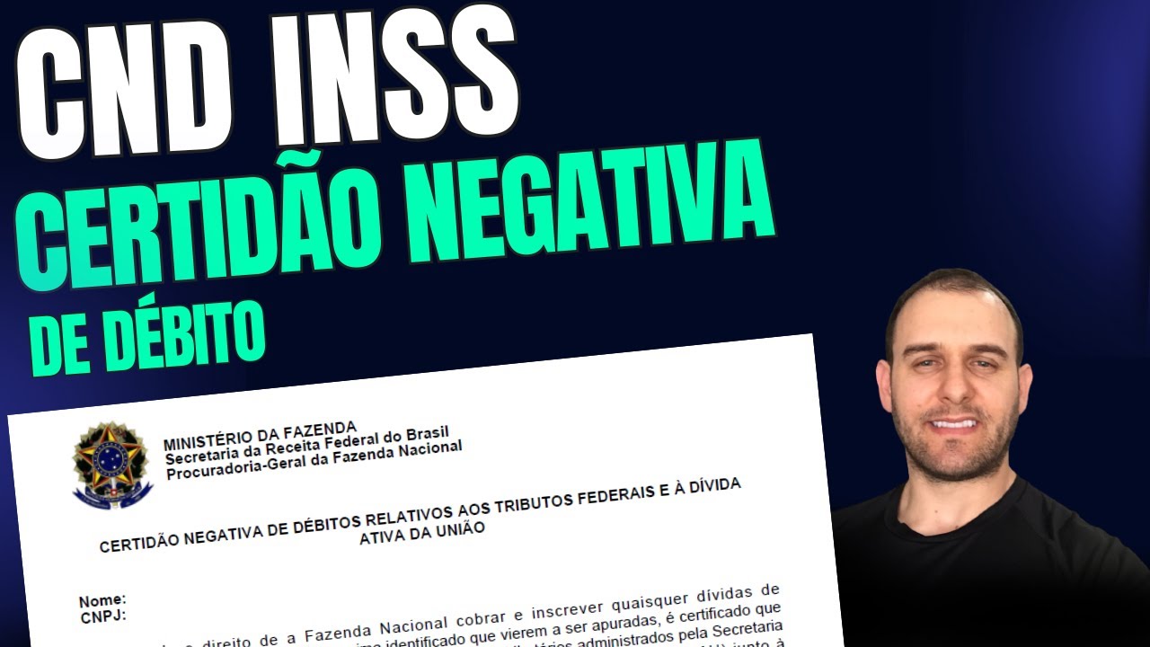 &Eacute; POSSIVEL GERAR A CERTID&Atilde;O NEGATIVA DO INSS ? COMO OBTER A CERTID&Atilde;O NEGATIVA DO INSS.