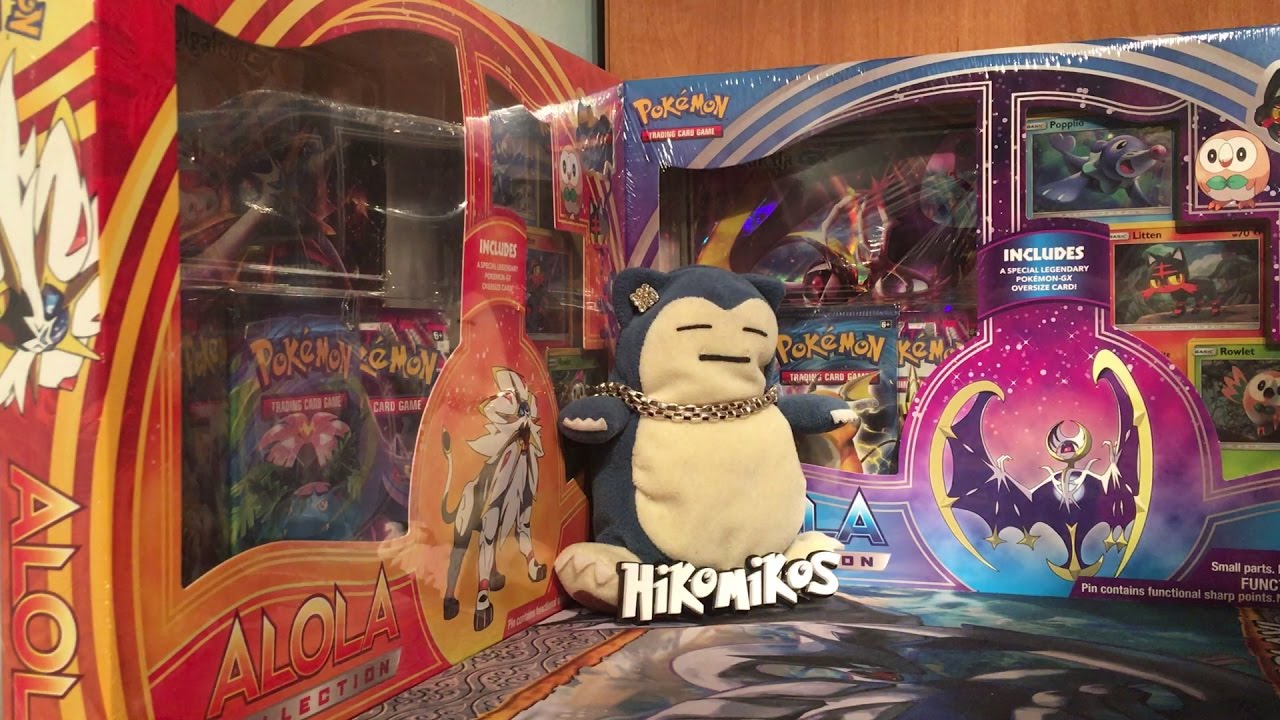 Unboxing Pokemon TCG ALOLA Collection Box - Solgaleo GX i Lunala GX