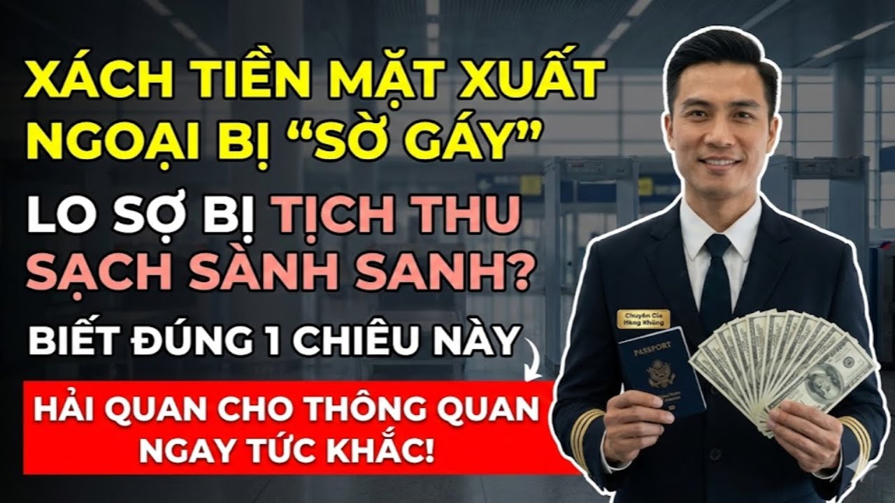 Hải Quan Soi Tiền Mặt: Cả Nhà Bị TỊCH THU SẠCH? Cơ Trưởng Chỉ Cách 